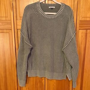 American Eagle Outfitters Olive Crewneck Sweater